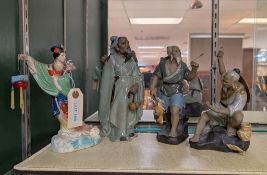 (4) Asian Style Porcelain Figurines.