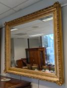 Ornate Gilt And Gesso Framed Mirror. 52