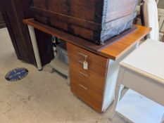 Modernist 4-Drawer Desk.
