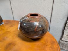 Raku Style Pottery Vessel. 8