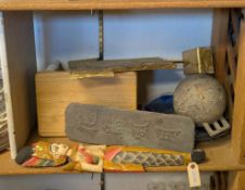 (2) Shelves Of Decorative Items.