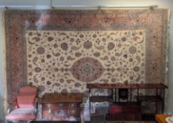 Oriental Hand Knotted Rug. 12' X 9'.