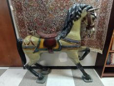 Large Composition Carousel Horse.