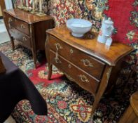 Pair Of Baker Furniture 2-Drawer Low Chests.