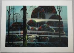 Eyvind Earle Serigraph, Beyond Paradise.