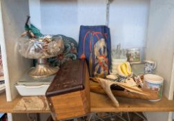 Shelf Of Decorative Items.