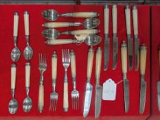Stainless Steel Flatware With Composite Handles, 20 Pcs.
