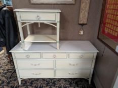 Thomasville 7-Drawer Dresser And A Nightstand.