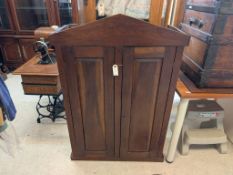 Mahogany 2-Door Cabinet.