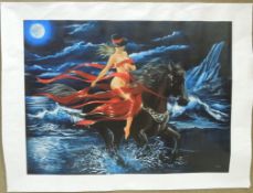 Victor Ostrovsky Canvas Print, Moon Rider.