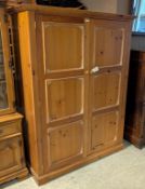 Knotted Pine 2-Door Wardrobe.