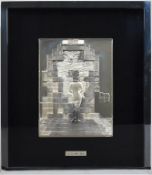 Salvador Dali Lincoln in Dalivision Silver Plaque.