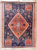 Hand Knotted Oriental Rug, 4'11
