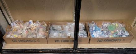 (3) Boxes Of Costume Jewelry Parts.