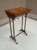 19th C. Mahogany Jardiniere Side Table.