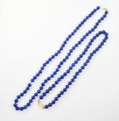 (2) Lapis Lazuli Beaded Necklaces.