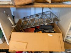 Box Of Decorative Items Incl. Car Toy.