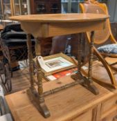 Pine Single Drawer Side Table.