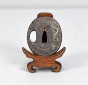 Japanese Bronze Tsuba, Edo Period.