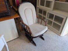 Rocking Chair With Cushion.