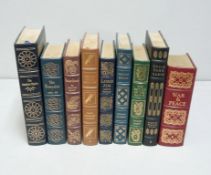 (9) Easton Press Leather Bound Books.