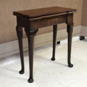 George II Mahogany Fold Over Table.