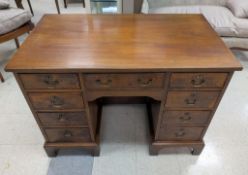 George III Mahogany kneehole Desk.