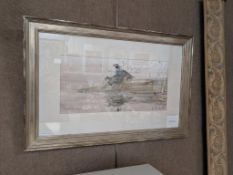 Thomas Quinn Watercolor, Two California Quails