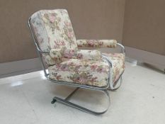 KEM Weber for Lloyd Mfg. Chrome Armchair.