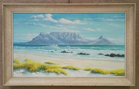 Franz Verpoorten Oil on Board, Table Mountain.