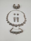 Siam Silver Metal Jewelry Set.
