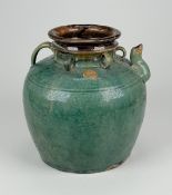 Antikes chinesisches Keramik-Weingefäß, 18. Jh.