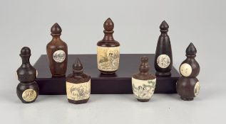7 Holz Snuff Bottles