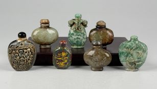 Jadeit/Achat/Stein Snuff Bottles 7 St.