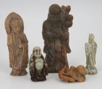 Sammlung Jade/Stein Götter Figurinen