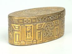 Ovale Deckeldose Historismus