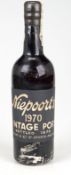 Flasche Vintage Port, Douro (Portugal) 1970