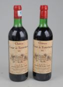 2 Flaschen Bordeaux, Côtes de Bourg 1985
