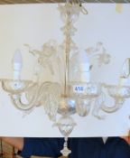 Schöner Murano-Glasleuchter floraler Barockstil