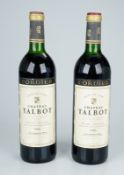 6 Flaschen Chateau Talbot , Saint Julien,Grand Cru Classé,1986
