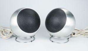 Paar Grundig Audiorama Kugellautsprecher 210, 1970