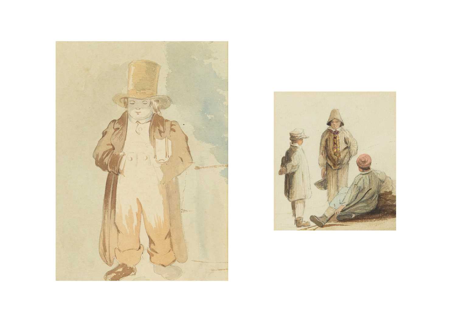 Mid 19th Century Victorian School Two works framed as one