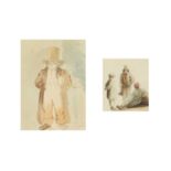 Mid 19th Century Victorian School Two works framed as one