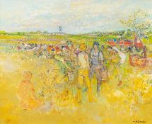 Jacky BLUTEAU (1933) Vendangeurs