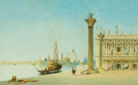 E.Cattermole CATHREY (1865-1922) St Mark's square, Venice