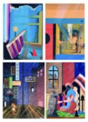 Mark BROOKS (1957-2023, Outsider Artist) Four Original Works