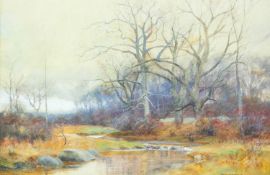 William Merritt POST (1856-1935) Autumnal Landscape