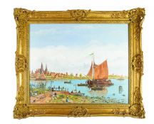 Leslie REED (XX) A Characterful Dutch Scene