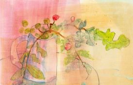 Sally HOLMAN (1949) Oak Leaves and Hawthorn