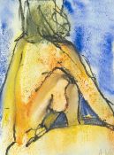 Angela LYLE (1946) Seated Nude
